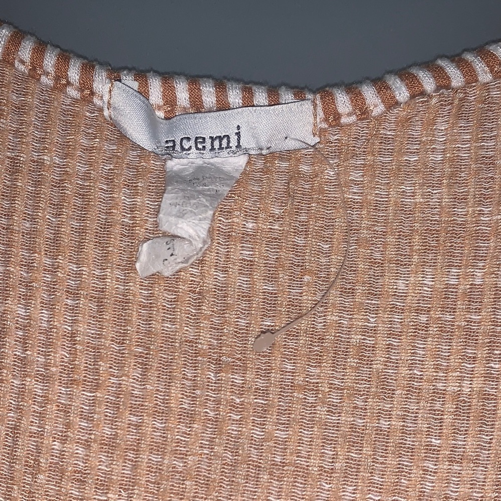 Acemi Beige Striped Jumpsuit - Picture 5 of 5